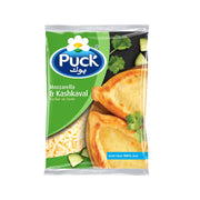 Puck Mozzarella And Kashkaval Shredded Cheese Mix 180gm