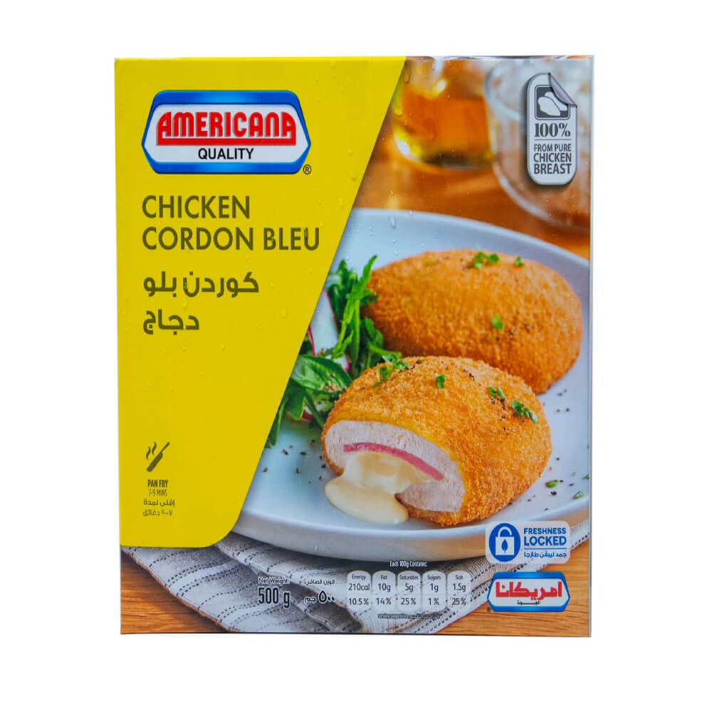 Americana Chicken Cordon Bleu 4'S 500gm