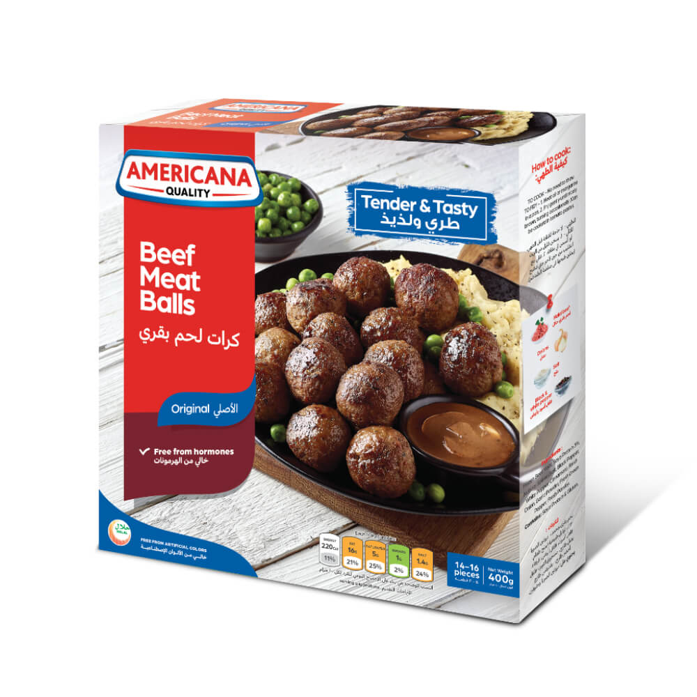 Americana Tender Beef Meatballs 400gm
