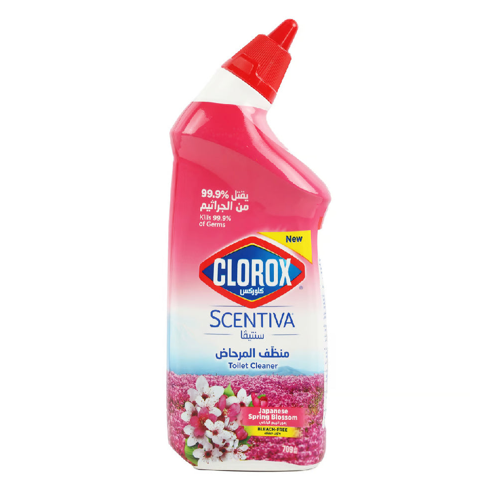 Clorox Scentiva Multipurpose Toilet Bowl Cleaner Japanese Spring Blossom 709ml