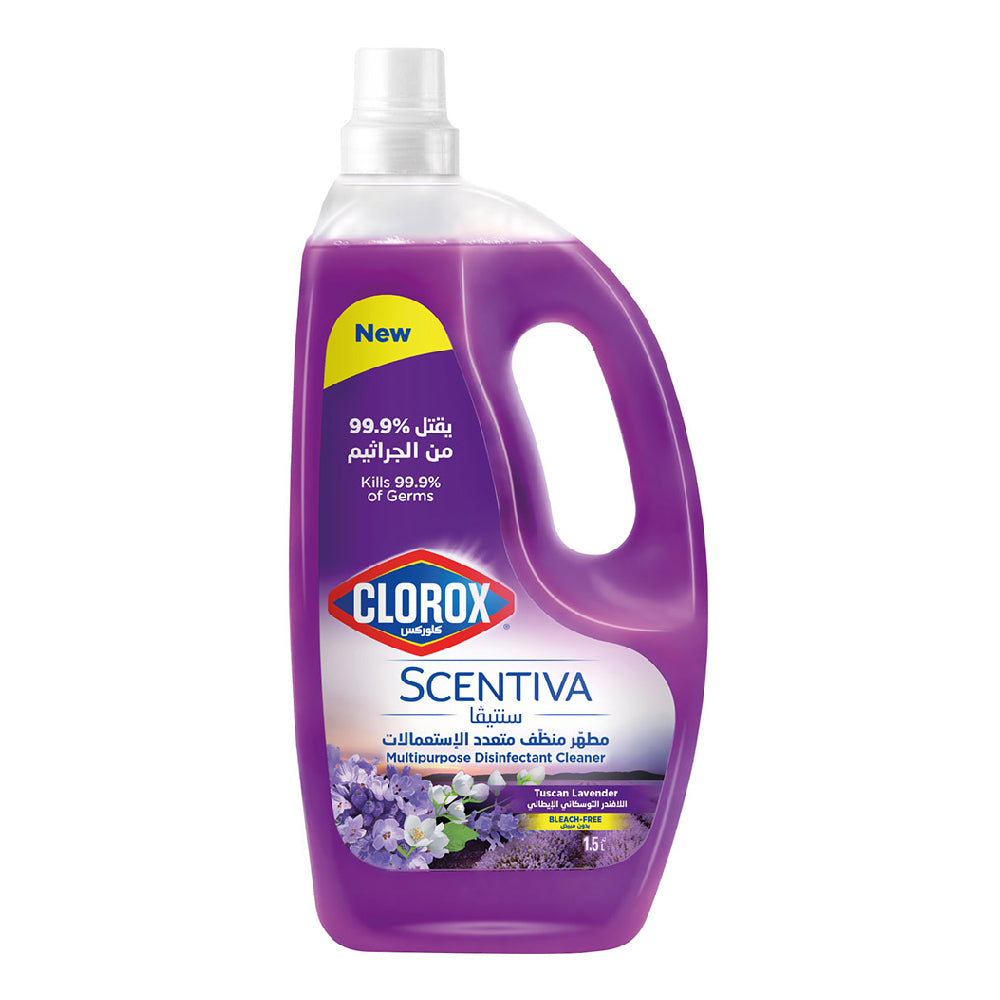 Clorox Scentiva Multipurpose Disinfectant Floor Cleaner Tuscan Lavender 1.5L