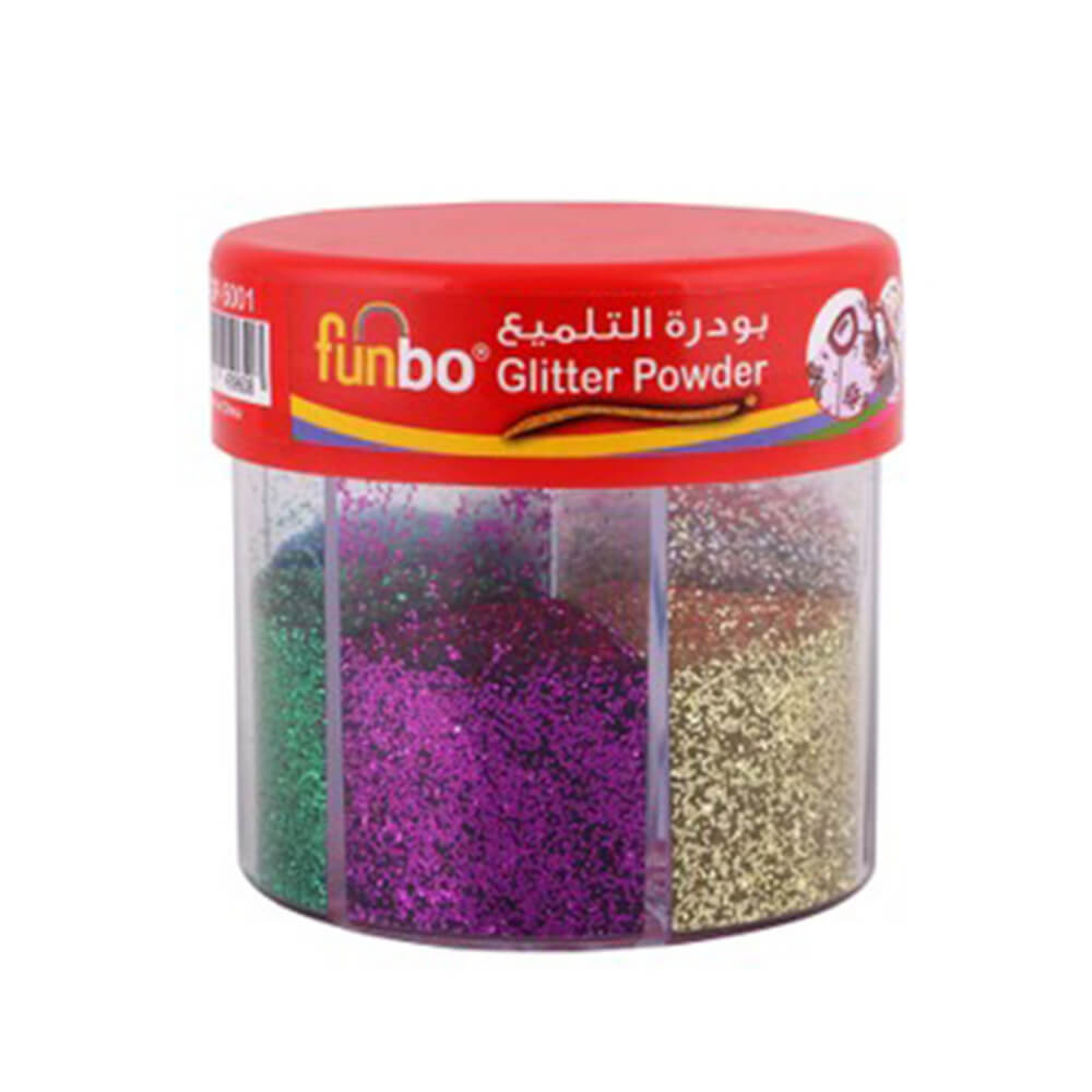 Funbo Glitter Powder 6 Neon Colours 50g
