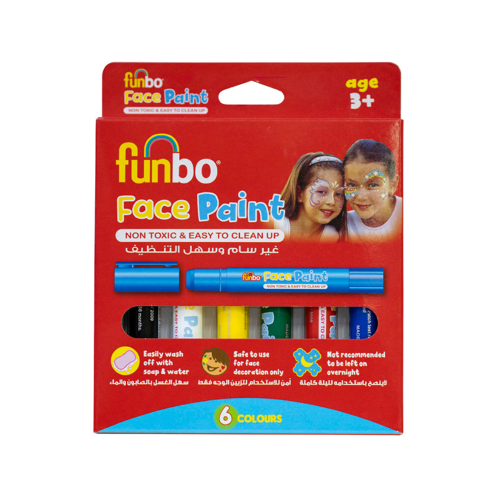 Funbo Face Paint Sticks  6 Colours
