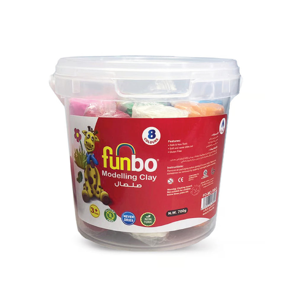 Funbo Modeling Clay 700gm 8 Colours