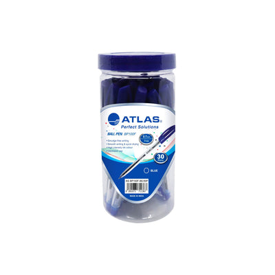 Atlas Ball Pen Jar Fine Blue 0.7mm 30 PCS