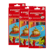 Staedtler Luna Colouring Pencils 12 Colours 3 Pack