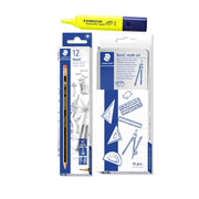 Staedtler Noris Geometry Set + HB2 Pencils 12s + Highlighter