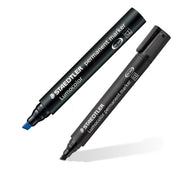 Staedtler Lumocolor Permanent Marker Black + Blue 2 Pieces
