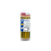 Staedtler Noris 122 HBA HB Pencils 20 Pcs + 1 Eraser + 1 Shaper