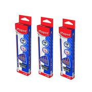 Maped Black Peps Navy HB 2 Pencil With Eraser 12 Pack Of 3
