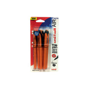Uni Ball Air Micro Liquid Blue Ink Fine Rollerball Pen Orange 6 Pieces