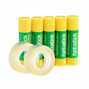 Fantastick Glue Stick 5s + Transparent Cello Tape 2s