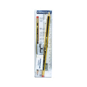 Staedtler Noris HB 2 Pencil With Eraser 12s + Sharpener & Ruler