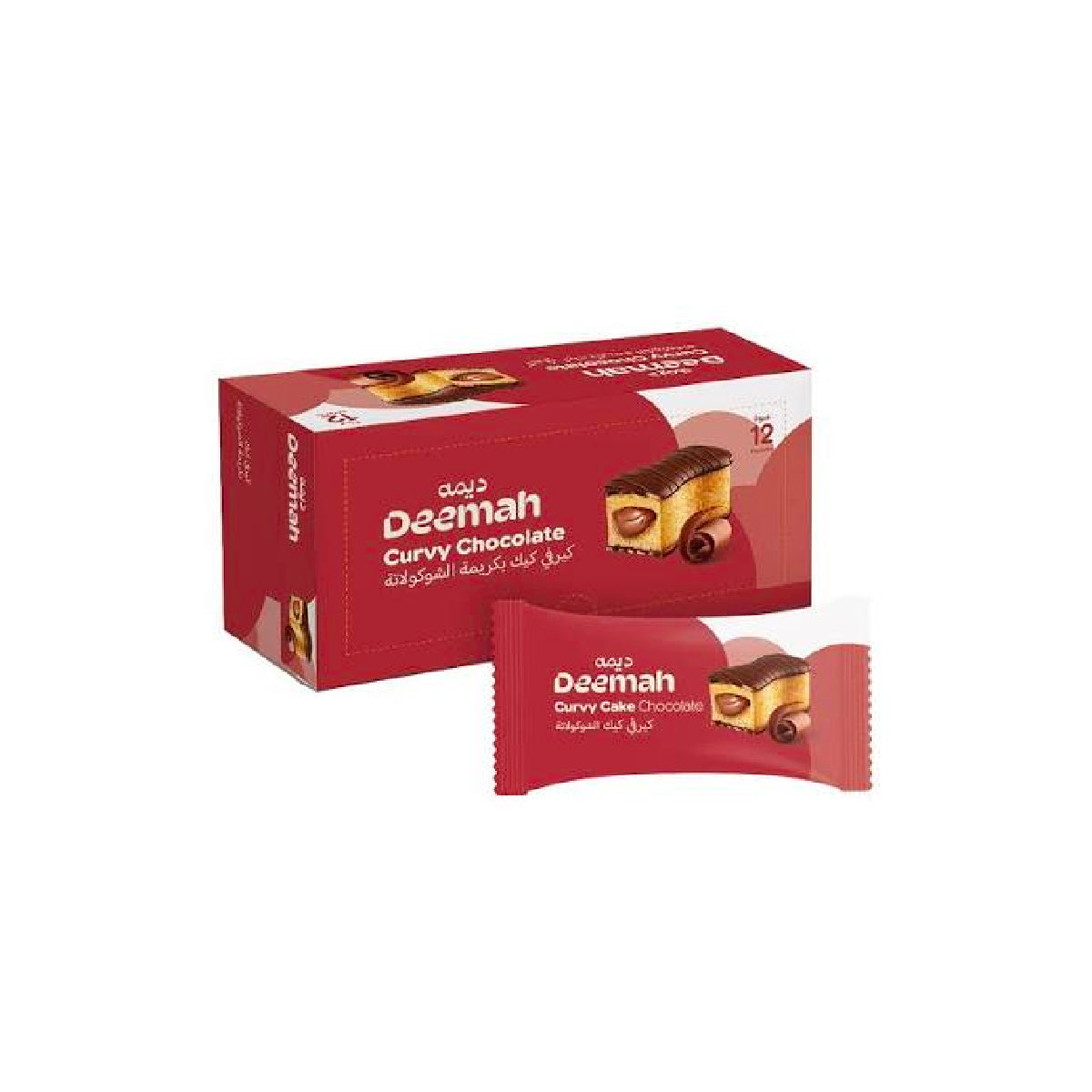 Deemah Chocolate Curvy Cake 12x45g