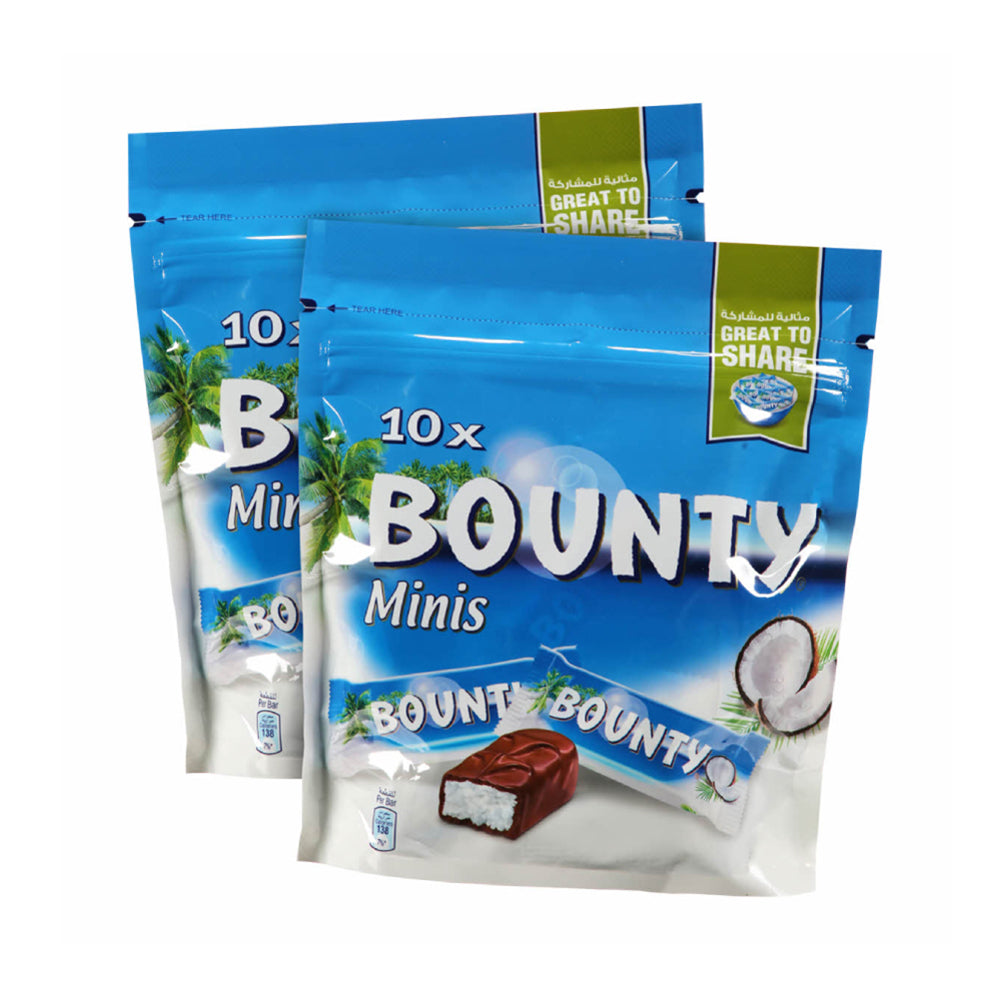Bounty Mini Chocolate Bar 2x285gm