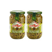 Crespo Sliced Green Olives (Jar) 2X333G (20%Off)