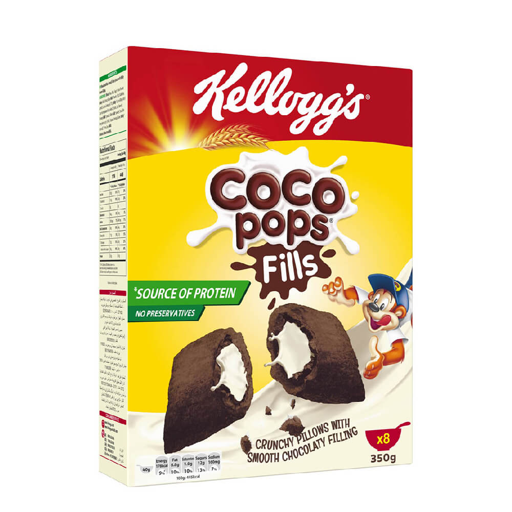 Kellogg's Coco Pops Fills Milk Cream 350G @15%off