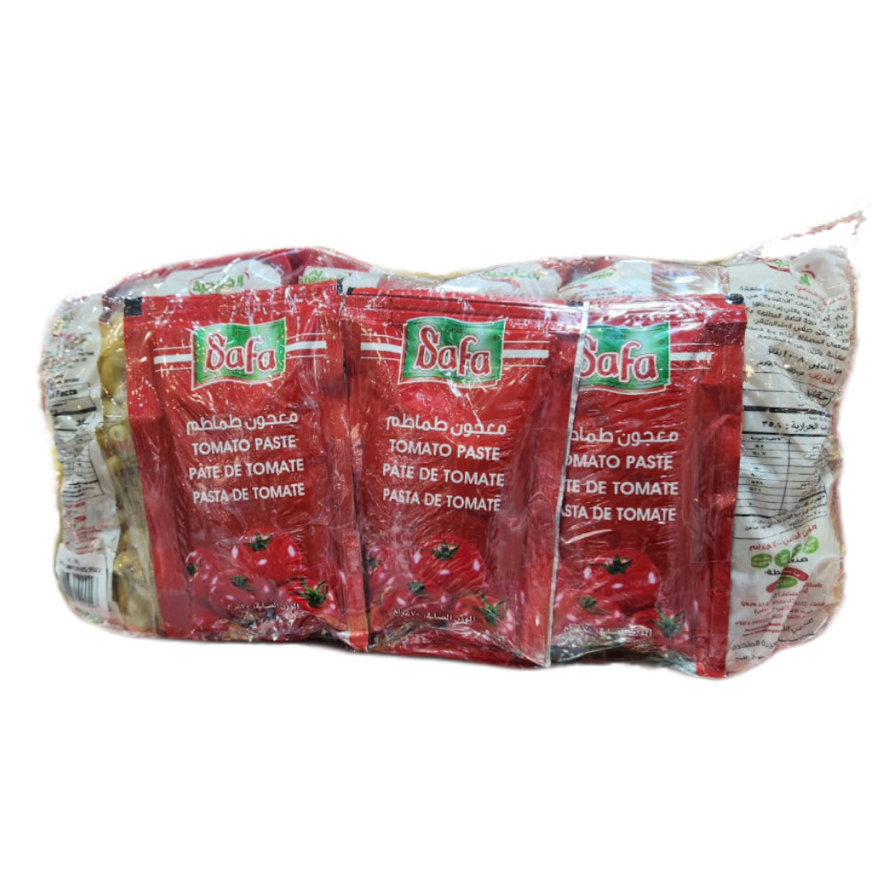 Al Khaleejia Macaroni Elbow Medium 3x400gm + Safa Tomato Paste 3x70gm