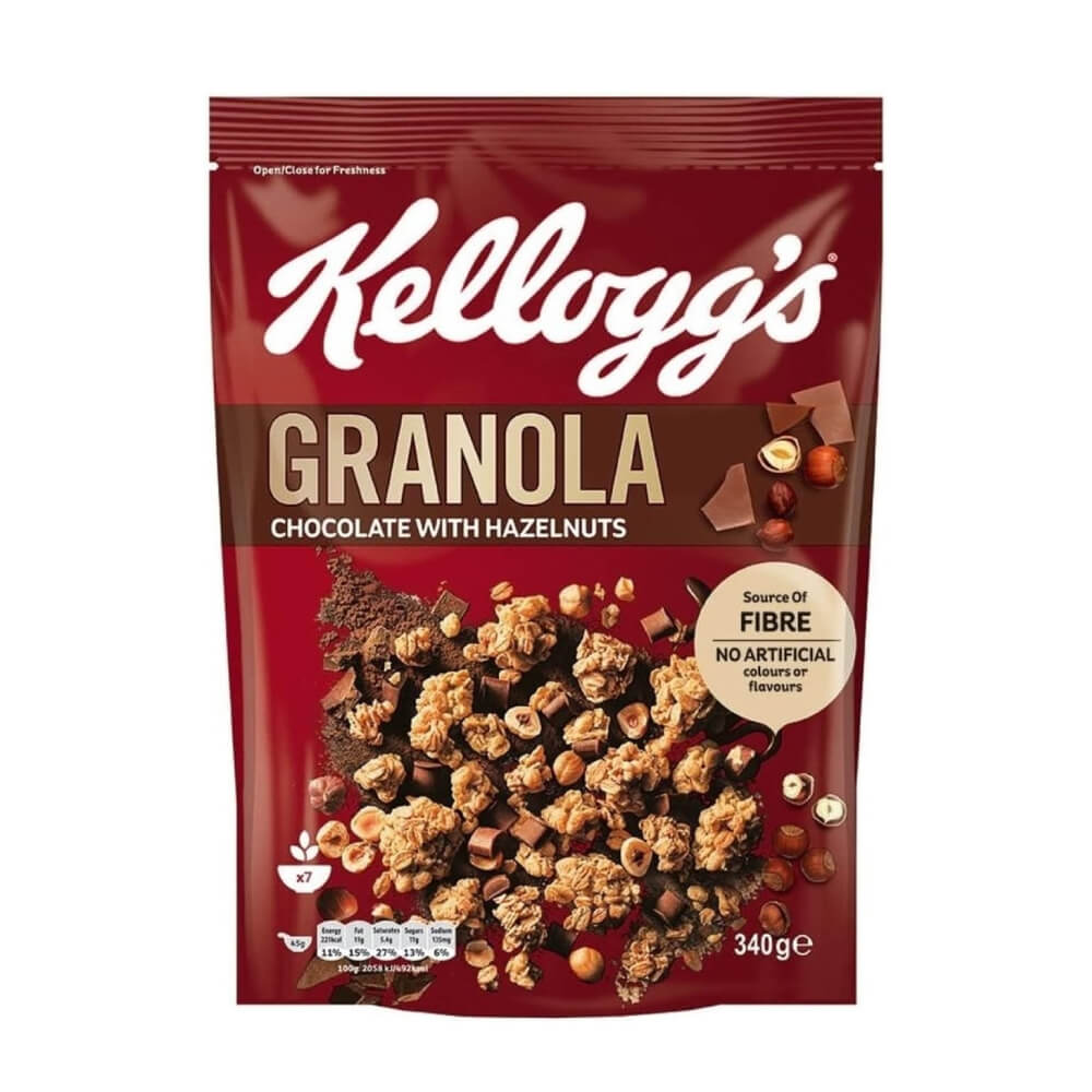 Kellogg's Granola Chocolate With Hazelnut 340gm 50%Off