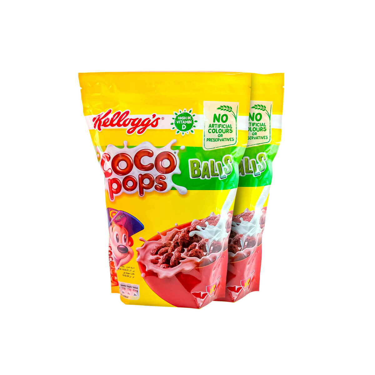 Kellogg's Coco Pops Balls Cereal 2x360g