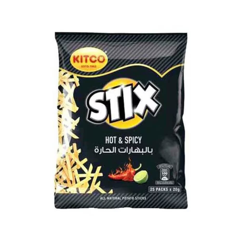 Kitco Stix Hot & Spicy 25 X 20gm