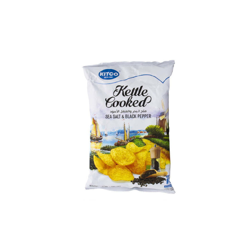 Kettle Cooked Sea Salt & Black Pepper 150G
