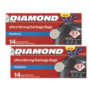 Diamond Waste Bag Medium 77cmx97cm 1+1 Free