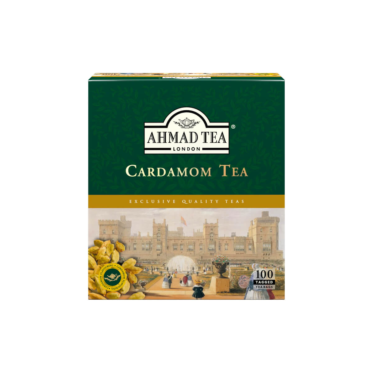 Ahmad Tea Cardamom Tagged 100 Tea Bags 2g