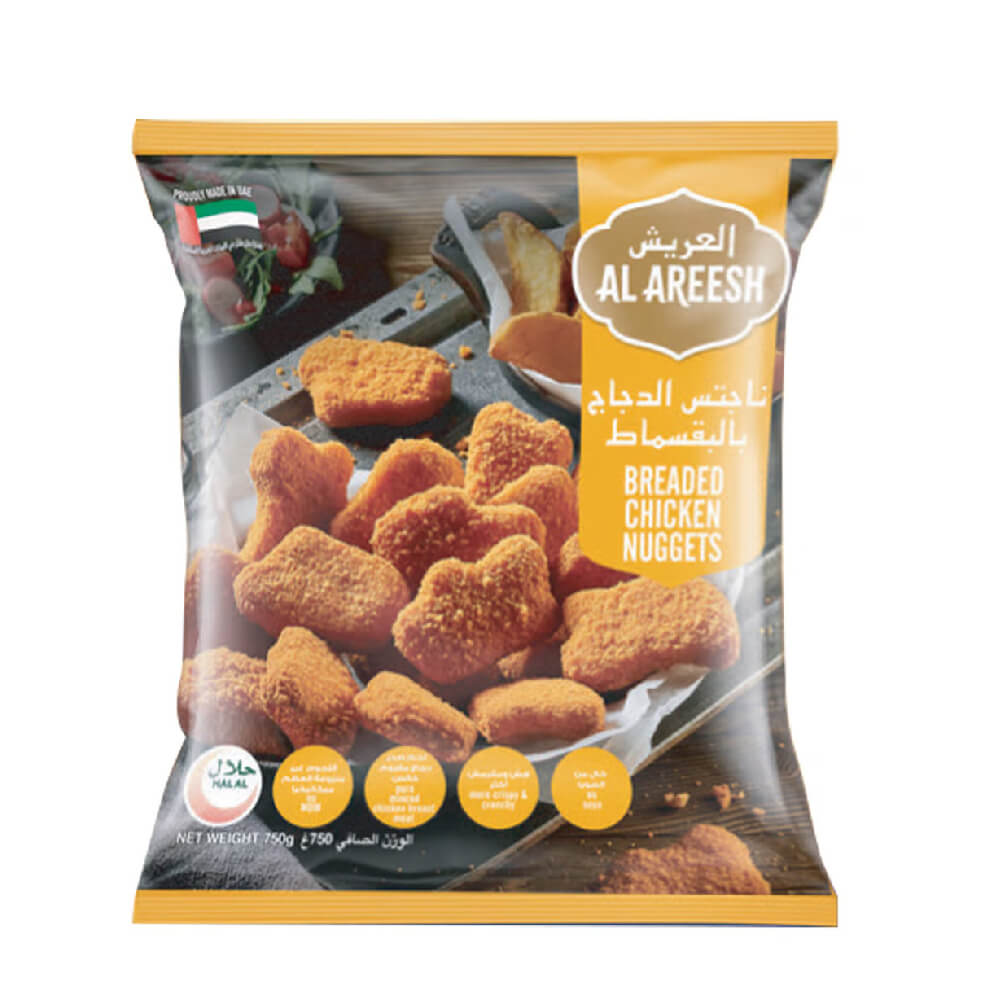 Al Areesh Breaded Chicken Nuggets Value Pack 750gm