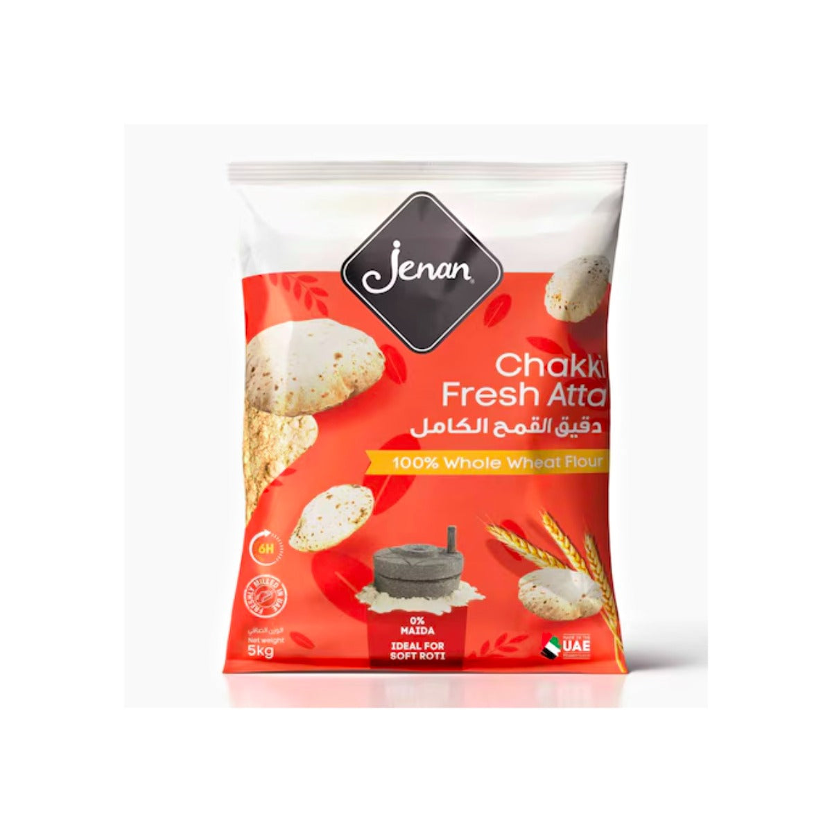Jenan Whole Wheat Flour Chakki Atta 5kg