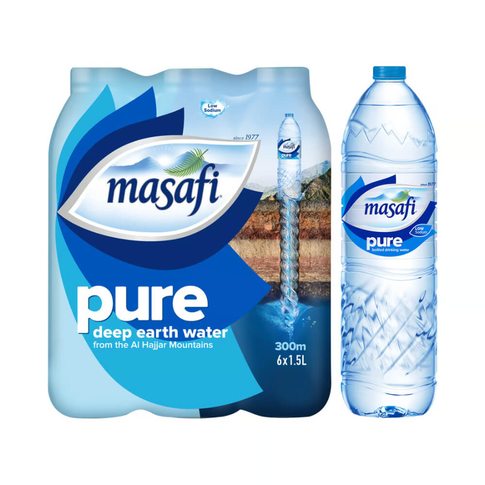 Masafi Pure Mineral Water 6x1.5L