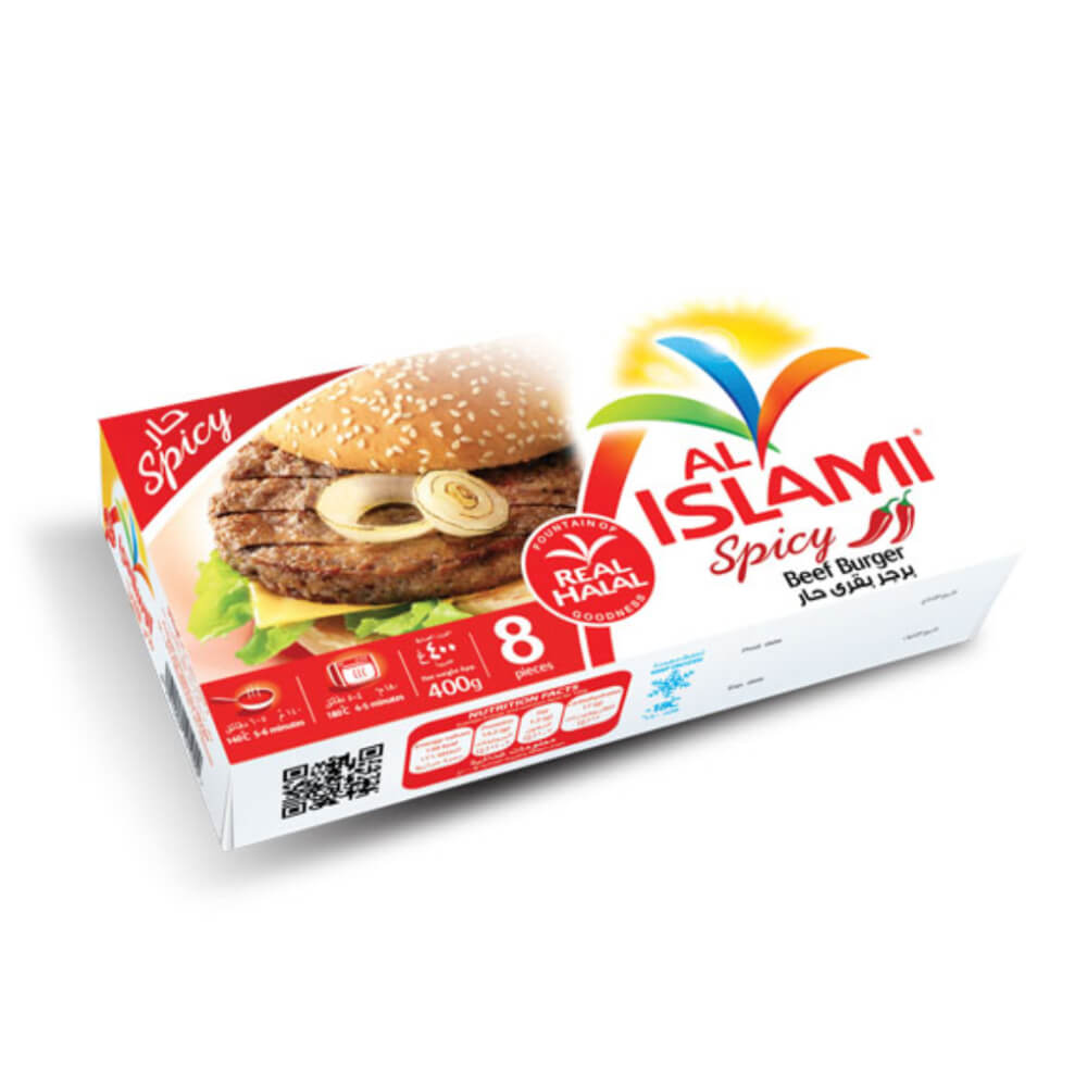 Al Islami Hot & Spicy Beef Burger 400g