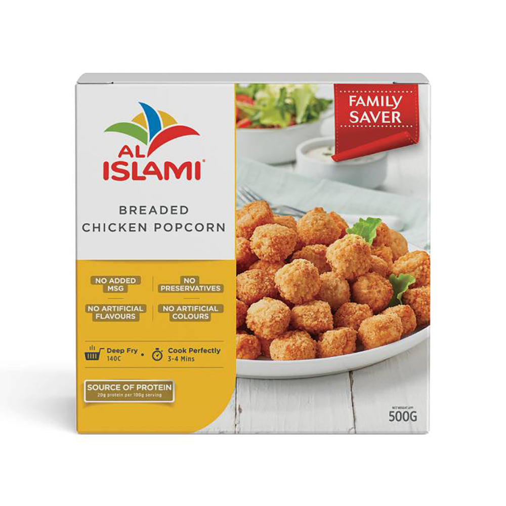 Al Islami Breaded Chicken Popcorn 500G