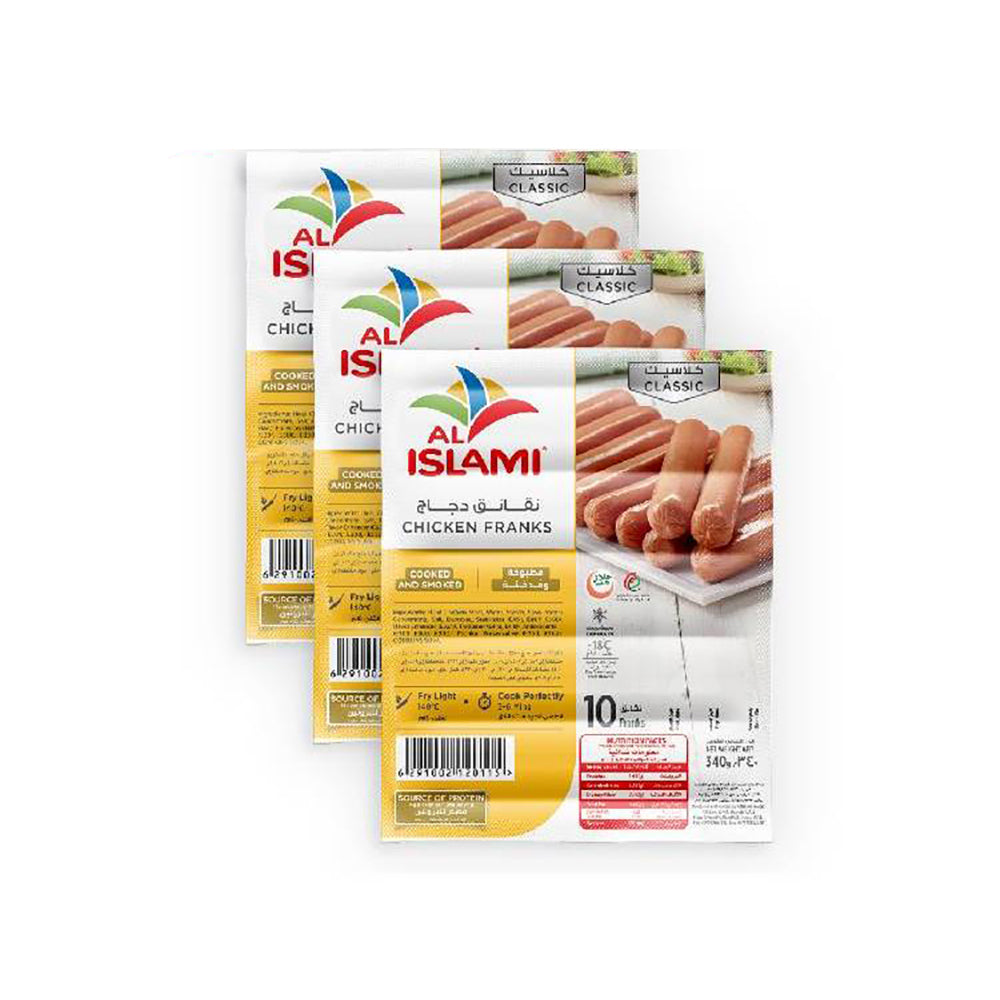 Al Islami Chicken Franks 340Gx3 Promo