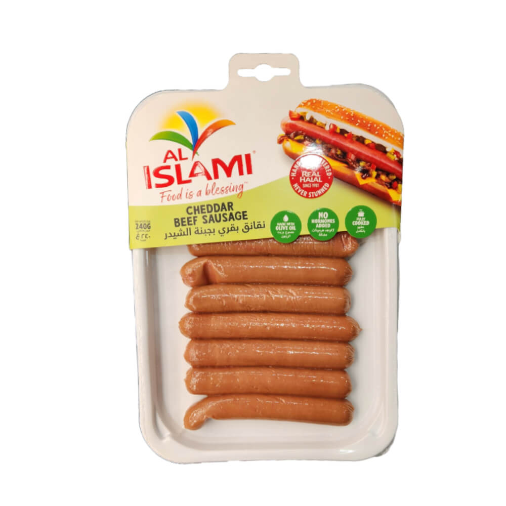 Al Islami Chilled Cheddar Beef Sausage 240g
