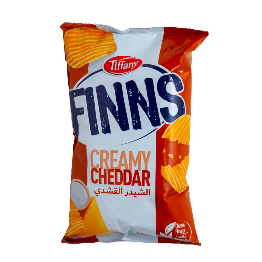 Tiffany Finns Creamy Cheddar Potato Chips 170gm