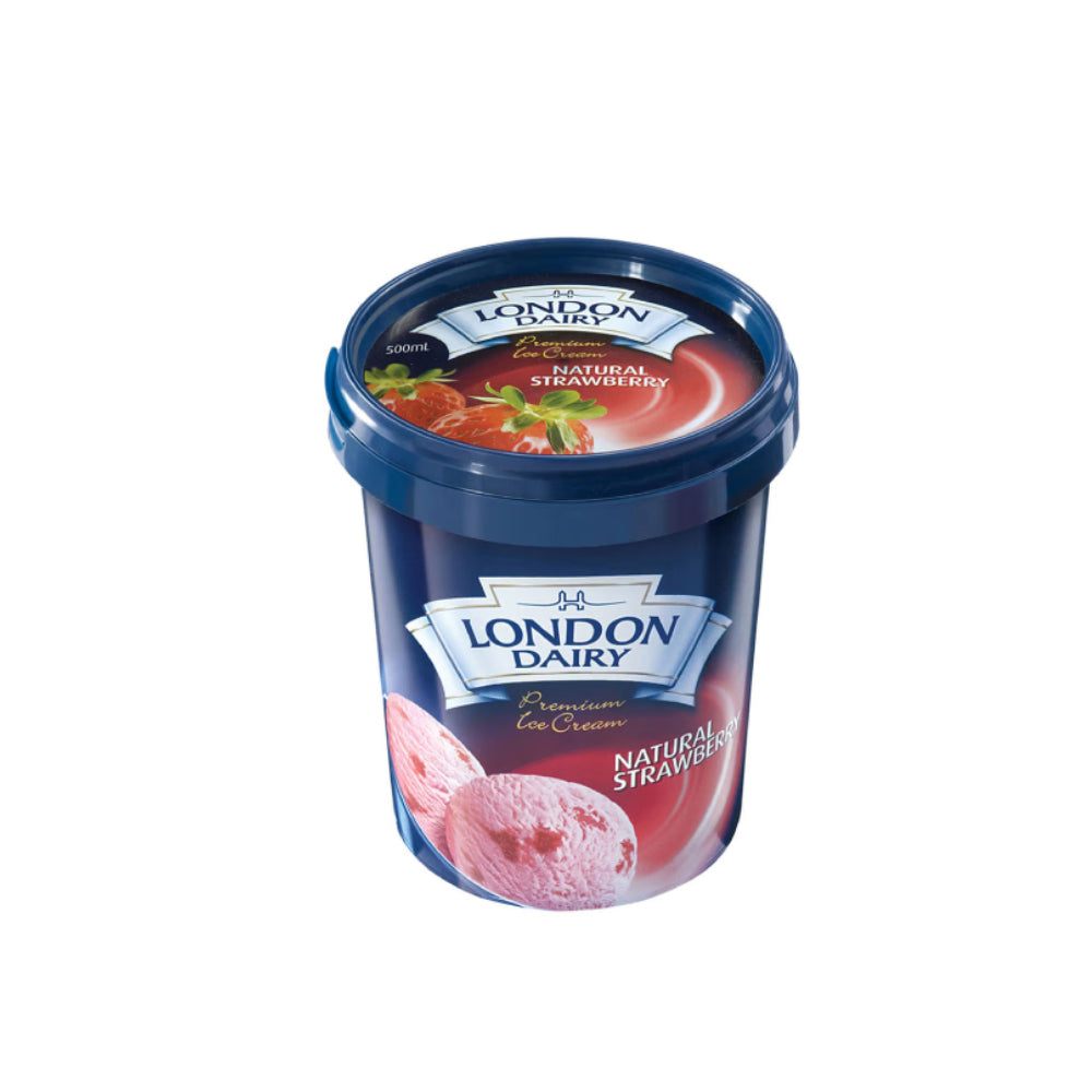 London Dairy Ice Cream Strawberry 500ml