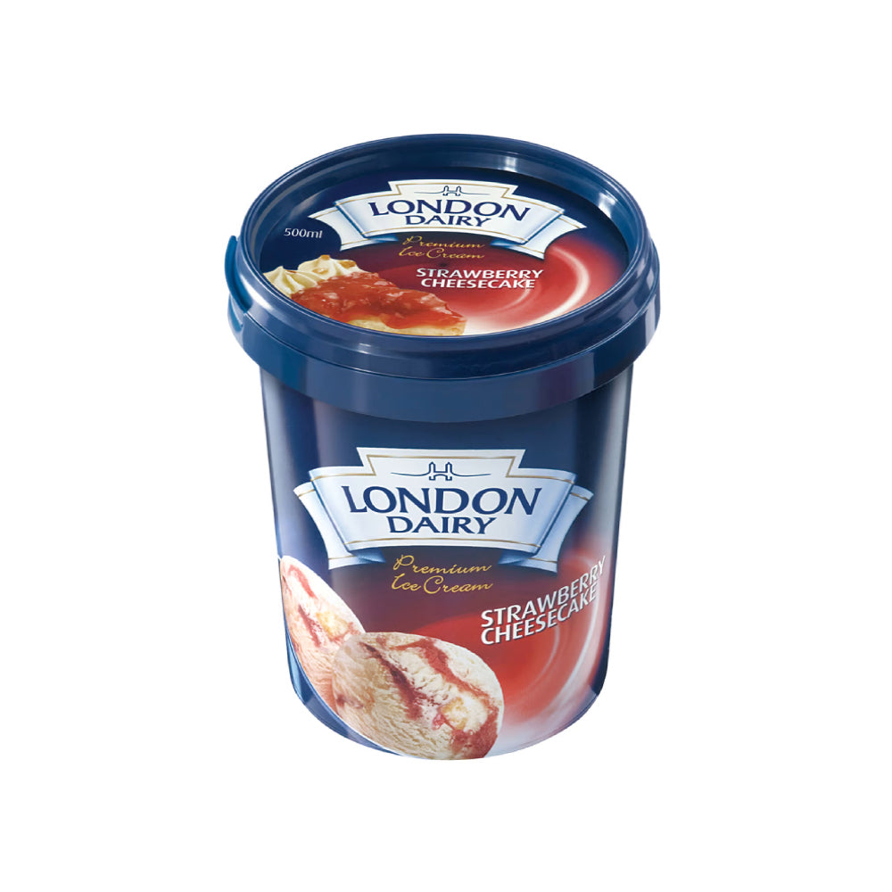 London Dairy Ice Cream Strawberry Cheese Cake 500ml