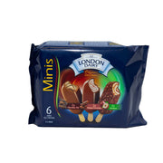 London Dairy Mini Ice Cream Stick Chocolate Trio+Hazelnut+Belgian Chocolate 6x60ml