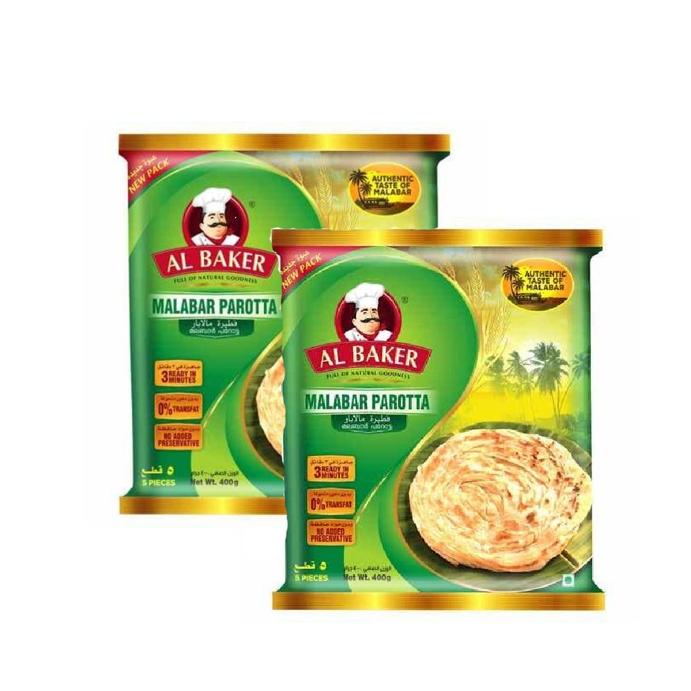 Al Baker Malabar Plain Paratha 2X400g