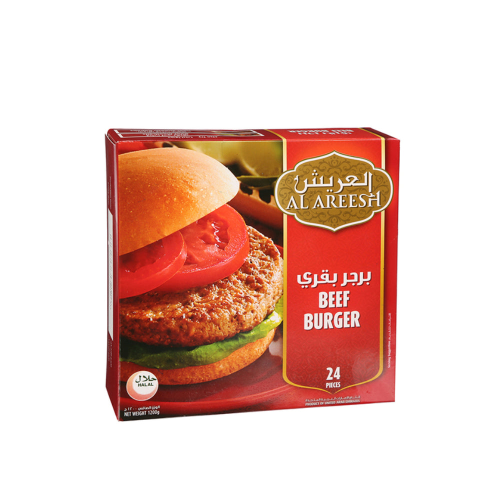 Al Areesh Beef Burger Onion 24s 1200g