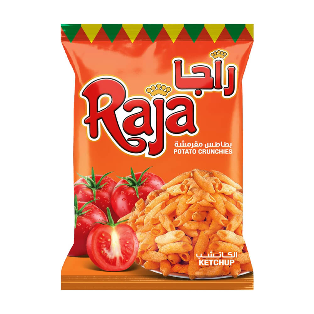 Raja Ketchup Potato Crunchies Chips 70gm