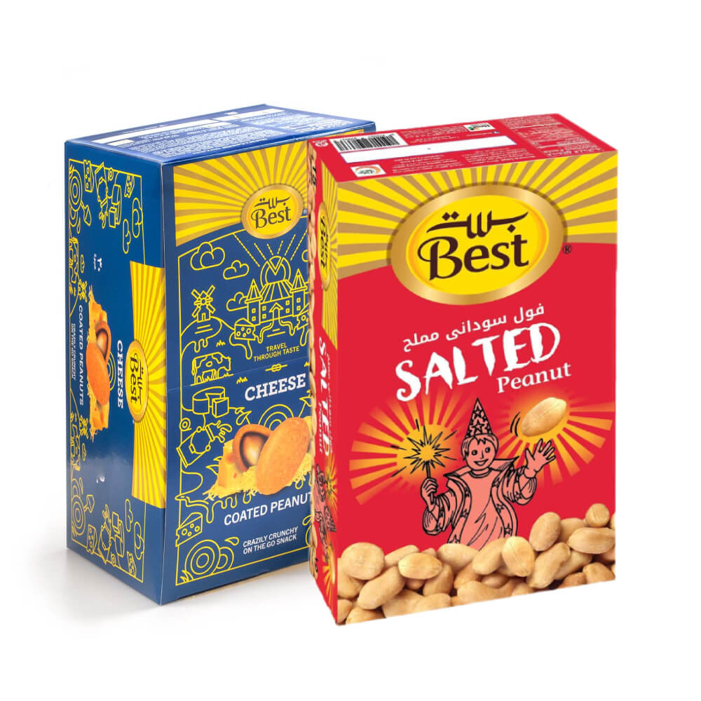 Best Salted Peanut 15x13gm + Coated Cheese Peanut 15x13gm