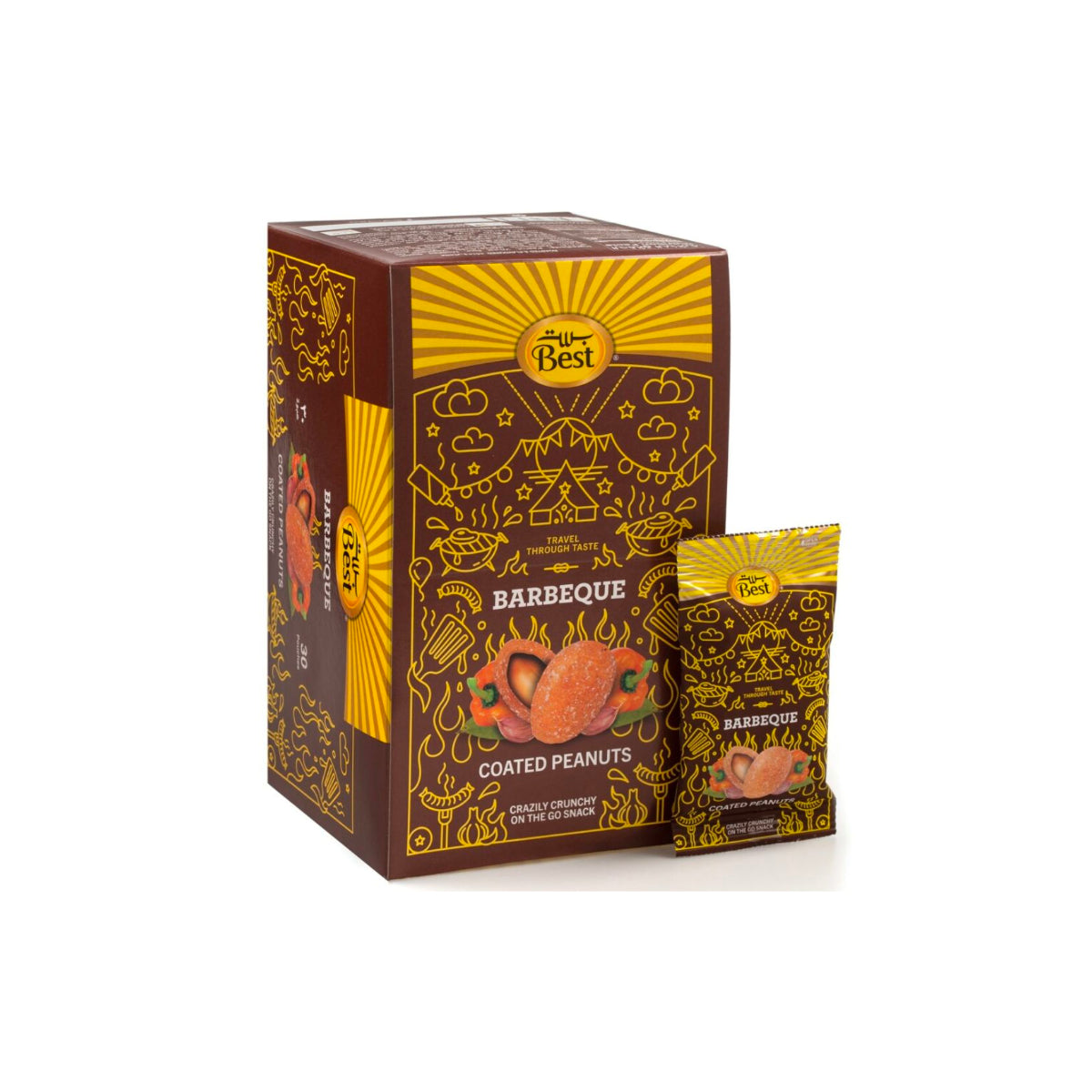 Best Barbeque Coated Peanut 30x13g