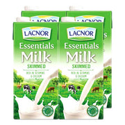Lacnor Skimmed Fat Milk 4x1L