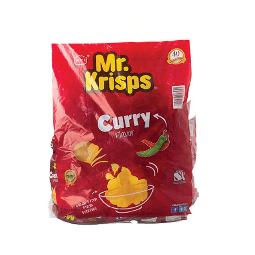 Mr.Krisps Curry Flavor Potato Chips 25x15gm