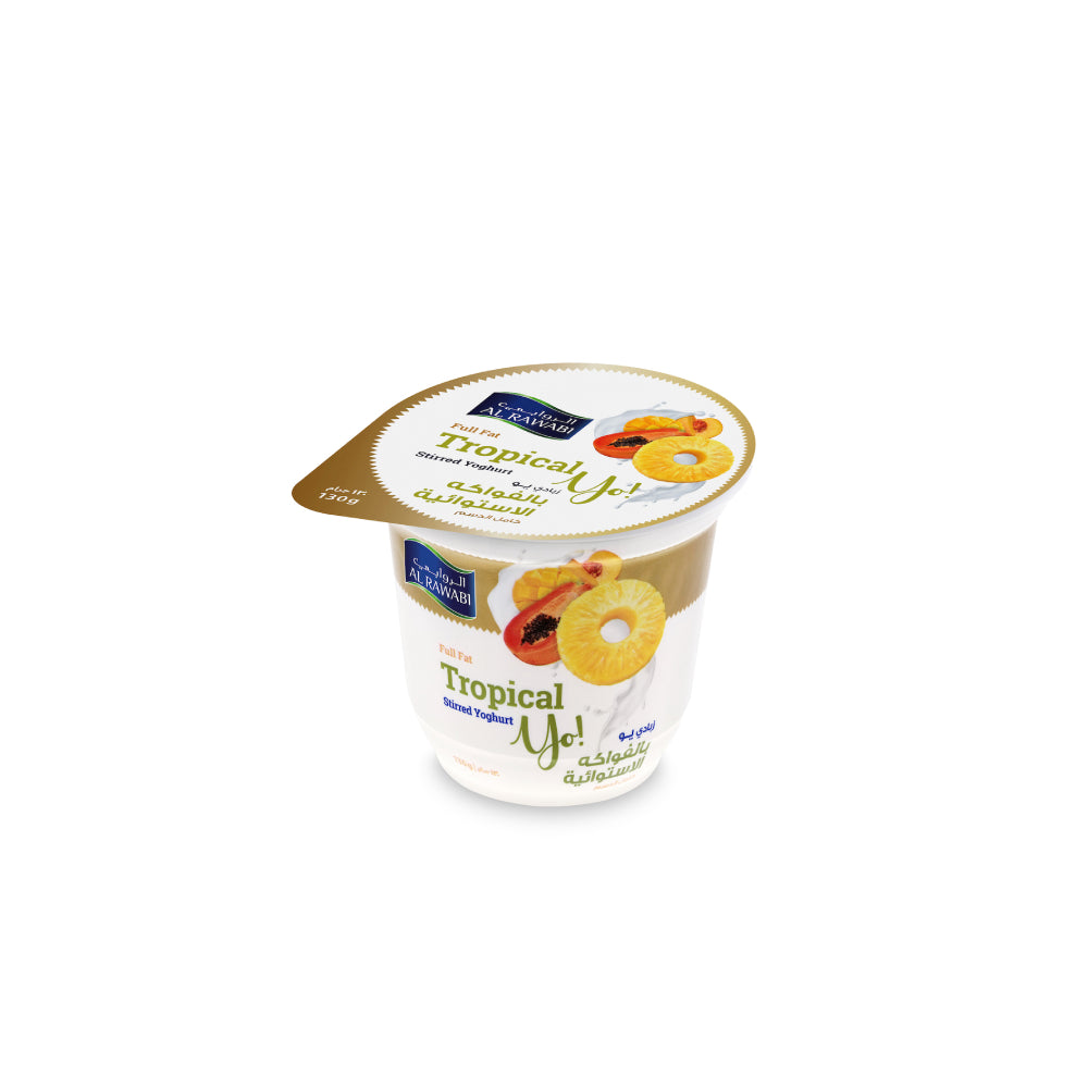 Al Rawabi Fruit Yoghurt Tropical 130gm