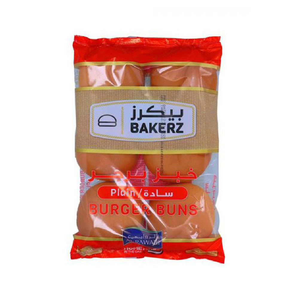 Bakerz Burger Buns Plain 6x67gm