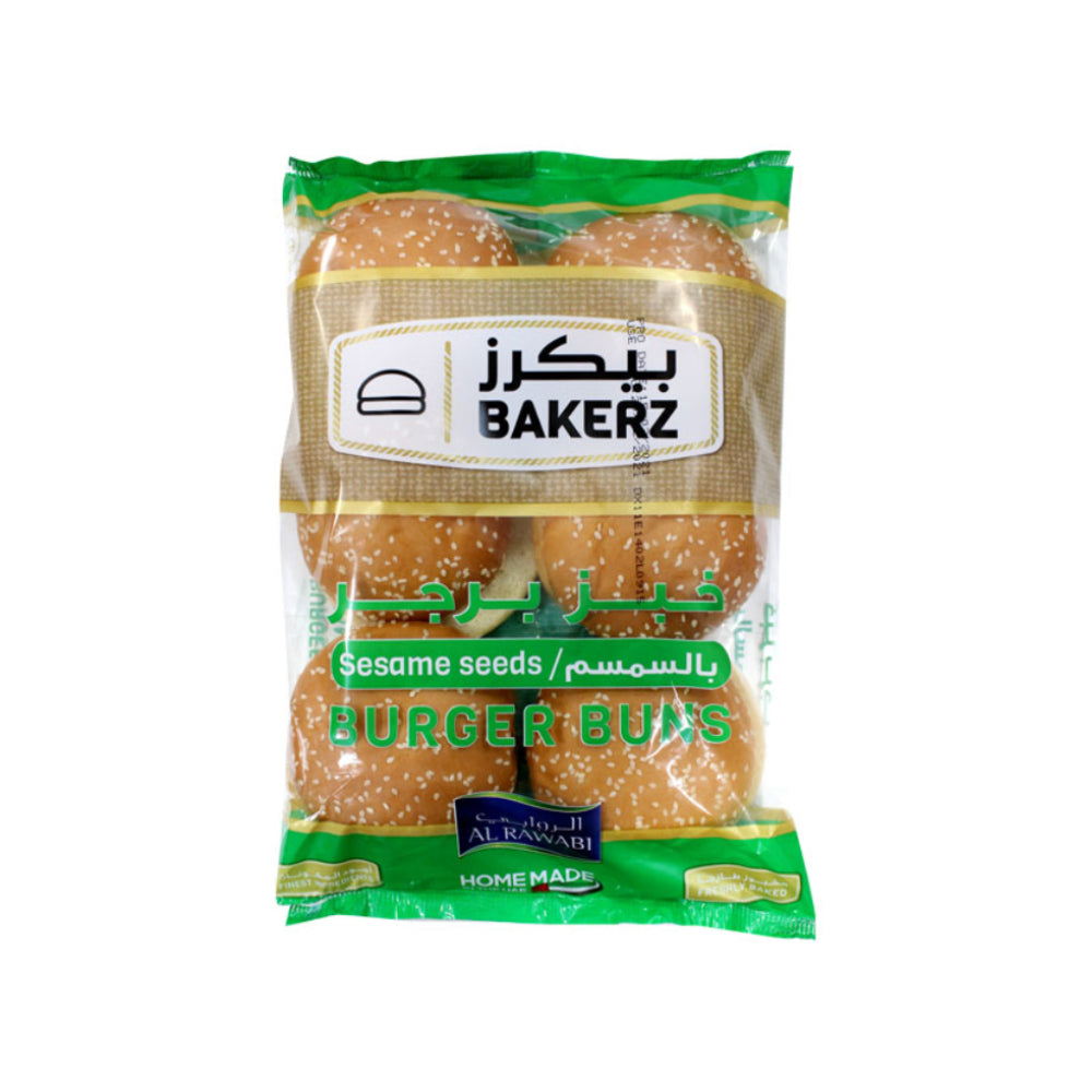 Bakerz Burger Buns With Sesame Seed 6x67gm