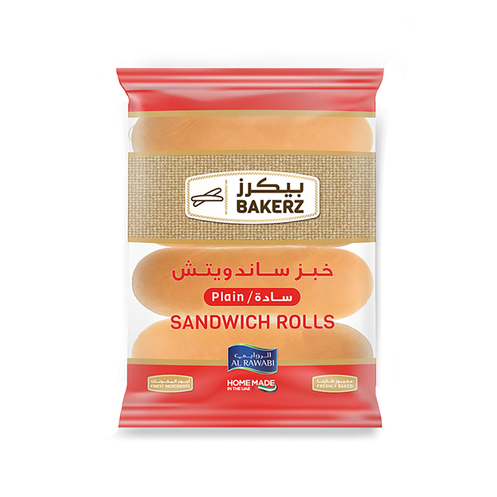 Bakerz Sandwich Rolls Plain 200G